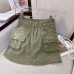 2023 New Women Denim Short Skirts Women Spring Summer High Waist Double Pcokets A Line Skirt Korean Fashion Casual Streetwear