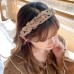 French Retro Polka Dot Hairband Women High Fashion Wide-Brimmed Hair Band Yarn Braid Headband Elegant Girl Hair Accessorie