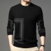 High Quality Men's Knitted Pullover Autumn/Winter New O-Neck Print Long Sleeve Sweater British Business Casual Warm Underlay