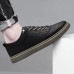 Fashion Men's Casual Shoes Genuine Leather Lace-up Sneakers High Quality Winter Men Sport Shoes