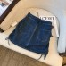 New Summer Trend Hot Girl Sexy Style High Waist Side Drawstring Mini Denim Skirt Solid Color Stretch Skinny Women A-Line Skirt