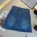 Women Retro High Waist Denim Skirts Students Daily Ins Sexy Streetwear All-Match Simple Summer A-Line Design Mini